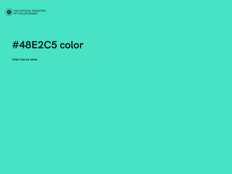 #48E2C5 color image