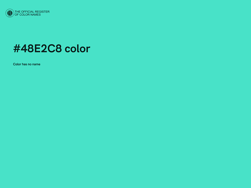 #48E2C8 color image