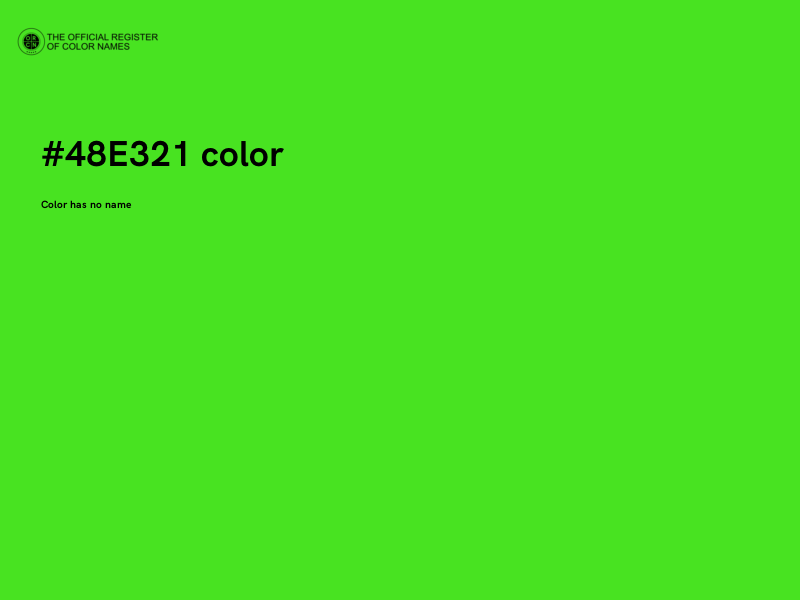 #48E321 color image