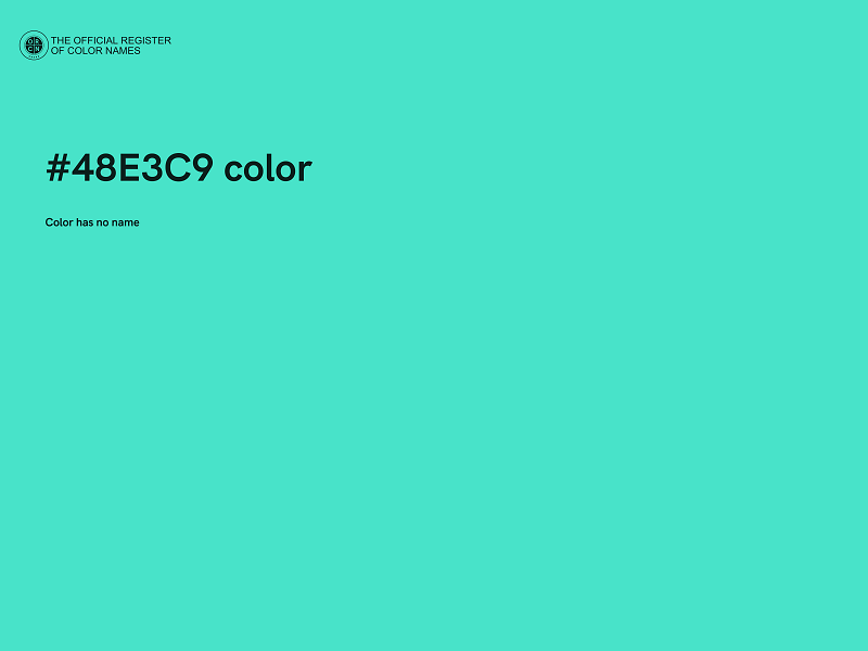 #48E3C9 color image