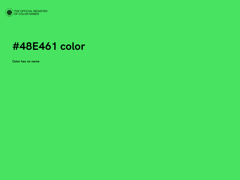 #48E461 color image
