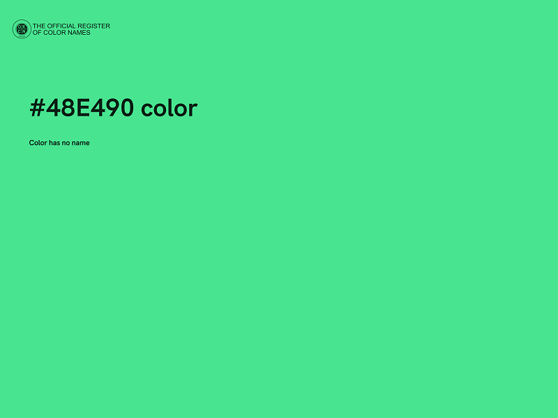 #48E490 color image