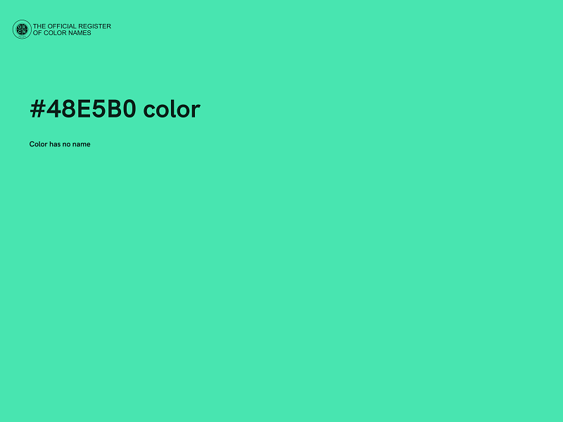 #48E5B0 color image