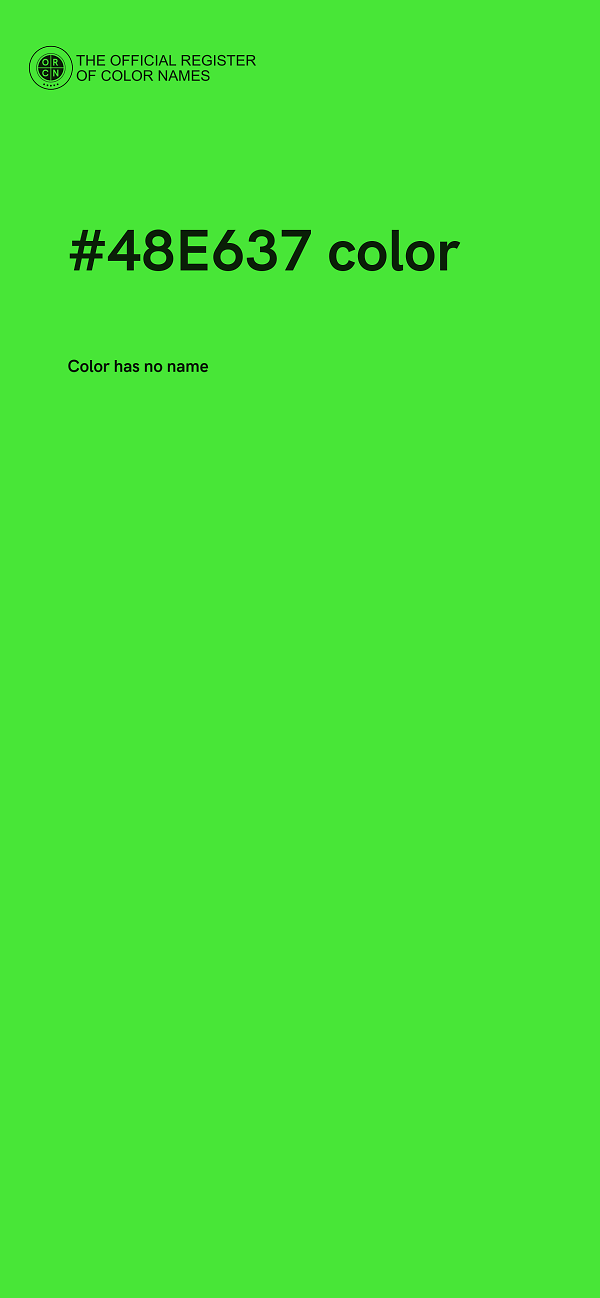 #48E637 color image