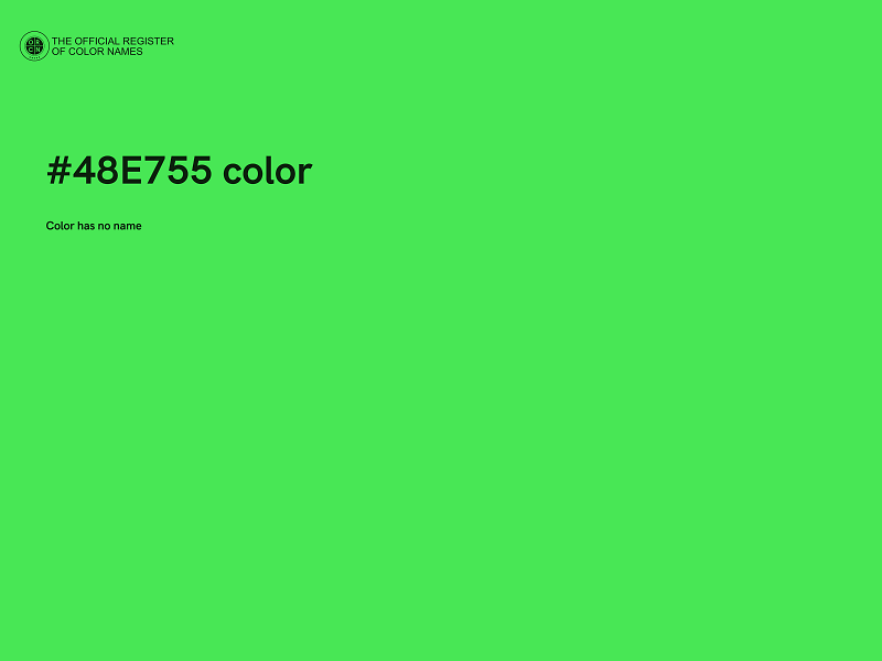 #48E755 color image