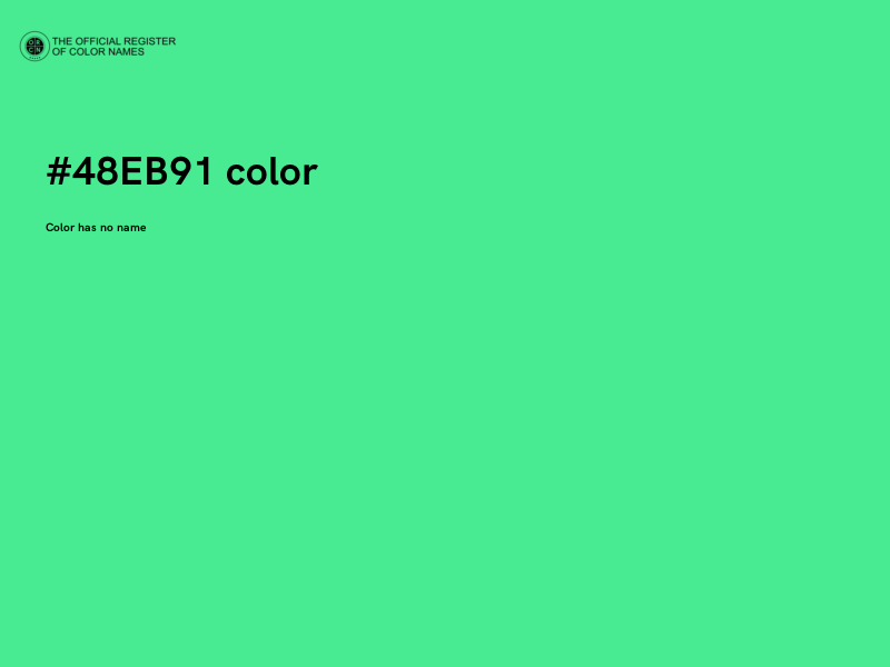 #48EB91 color image