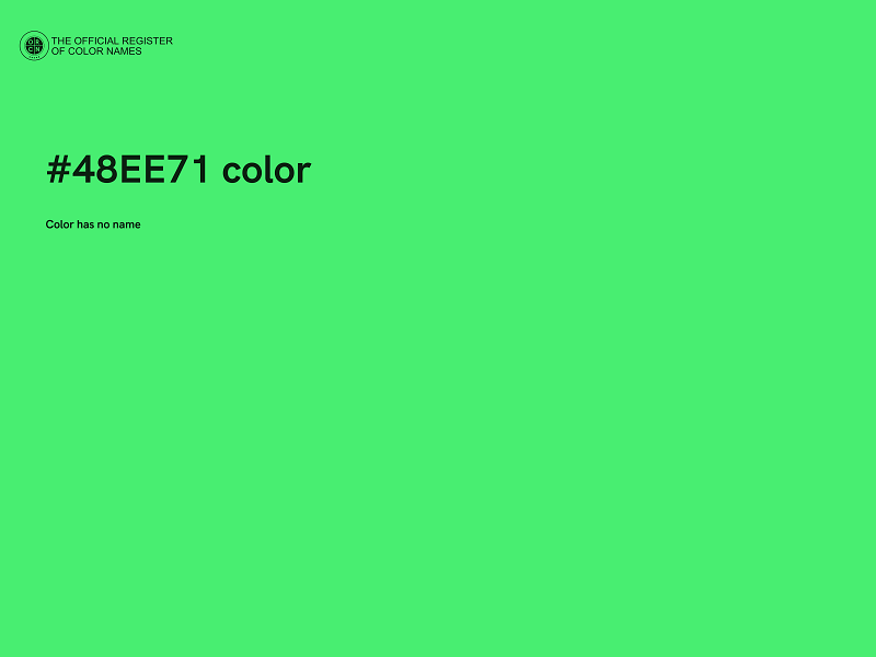 #48EE71 color image
