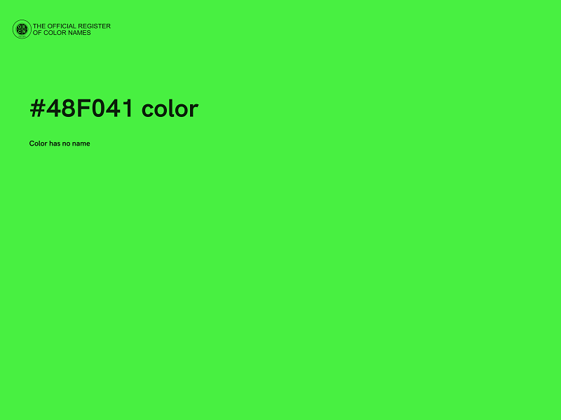 #48F041 color image