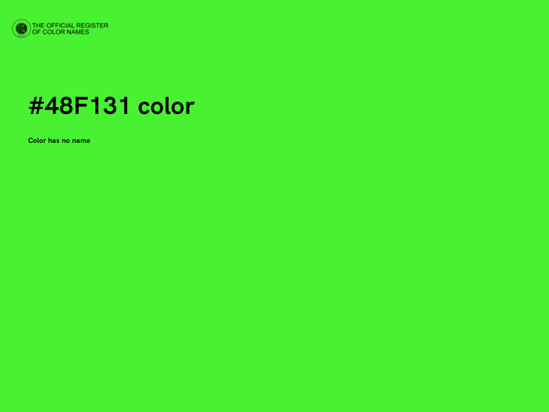 #48F131 color image