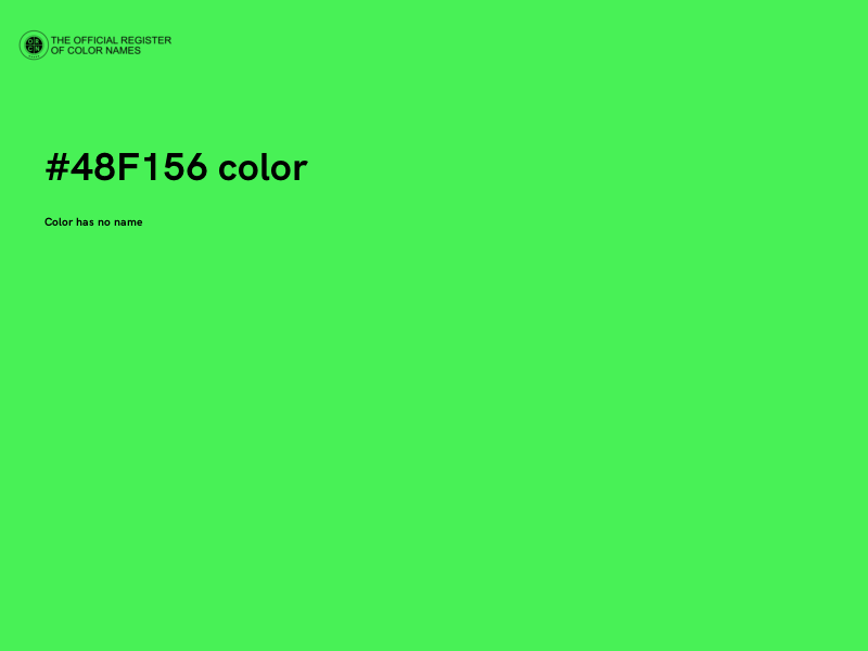 #48F156 color image