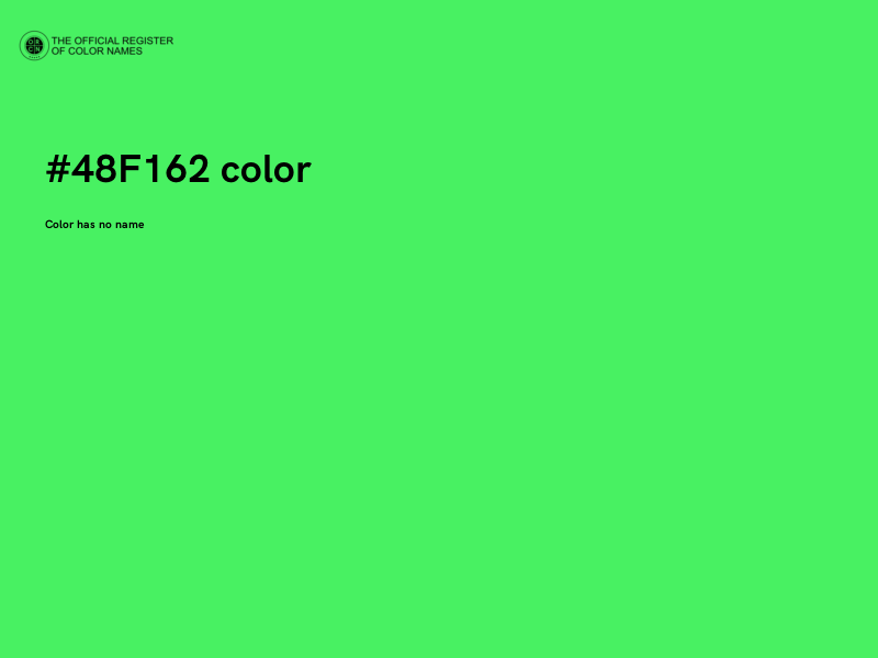 #48F162 color image