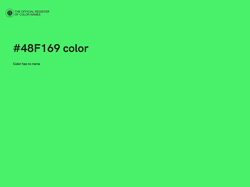 #48F169 color image