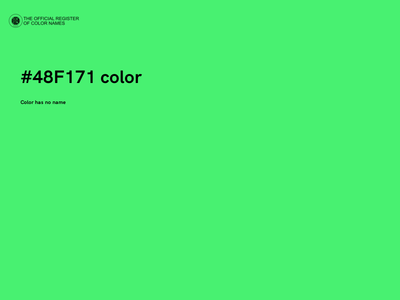 #48F171 color image