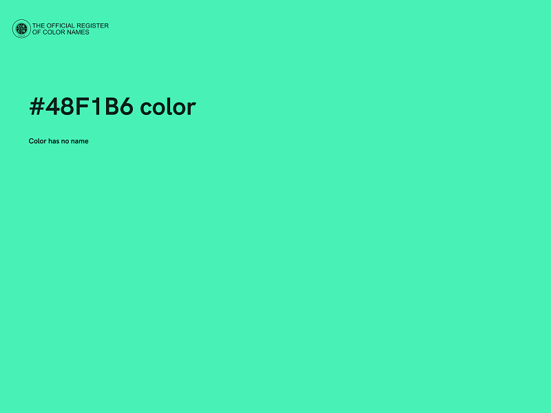 #48F1B6 color image