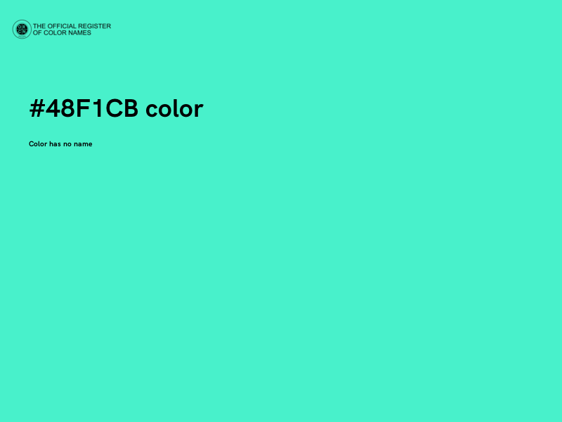 #48F1CB color image