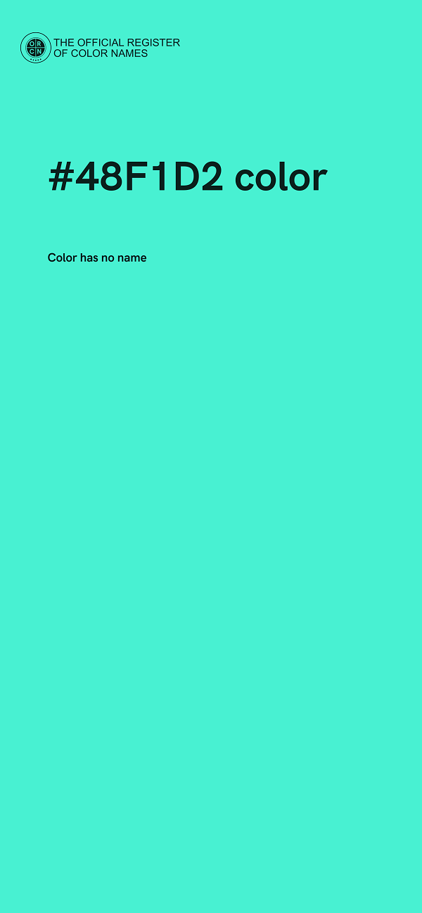 #48F1D2 color image