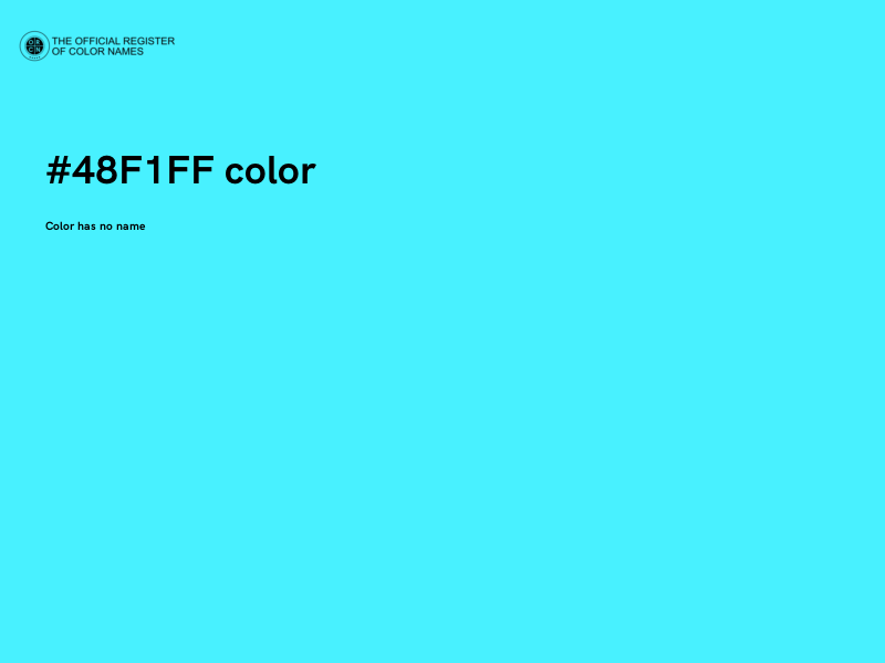 #48F1FF color image