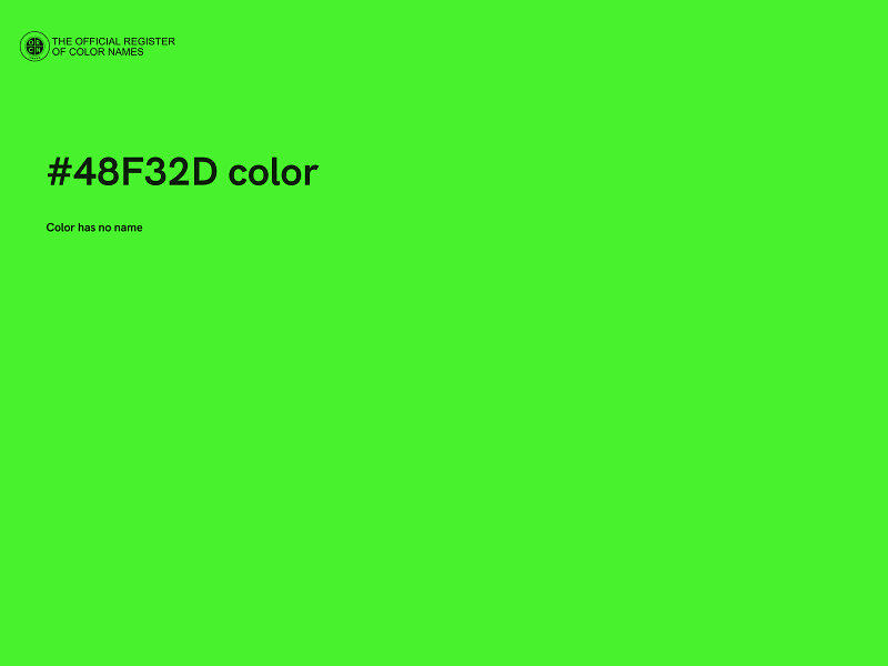 #48F32D color image