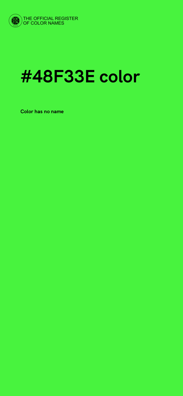 #48F33E color image