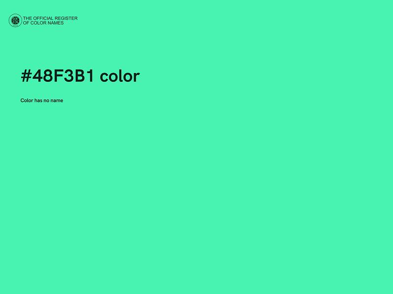 #48F3B1 color image