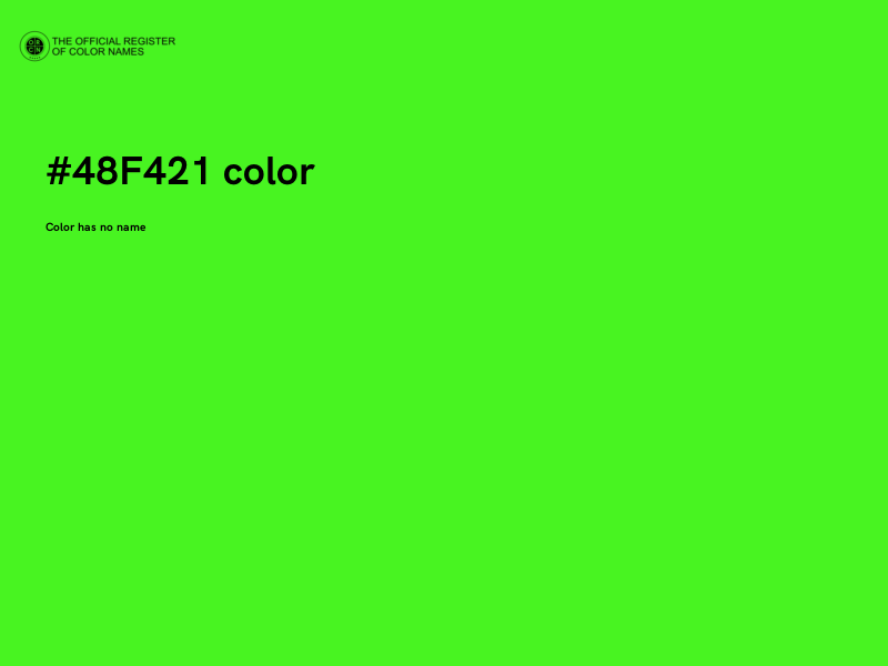 #48F421 color image