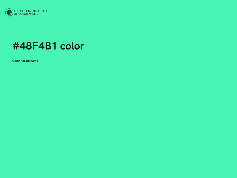 #48F4B1 color image