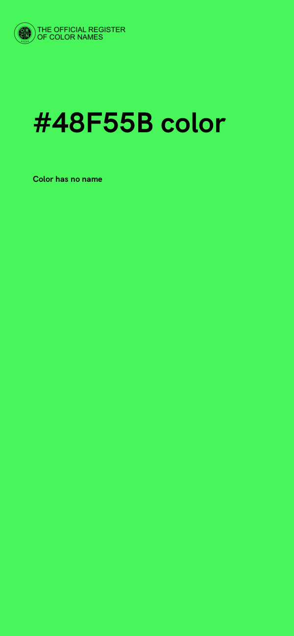 #48F55B color image