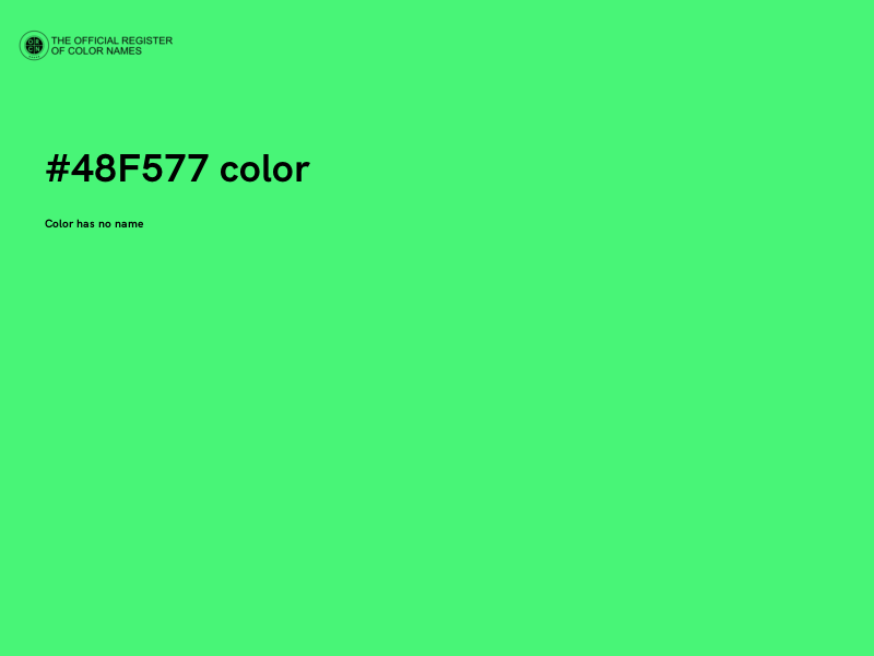 #48F577 color image