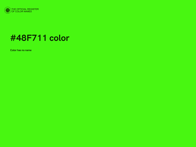 #48F711 color image