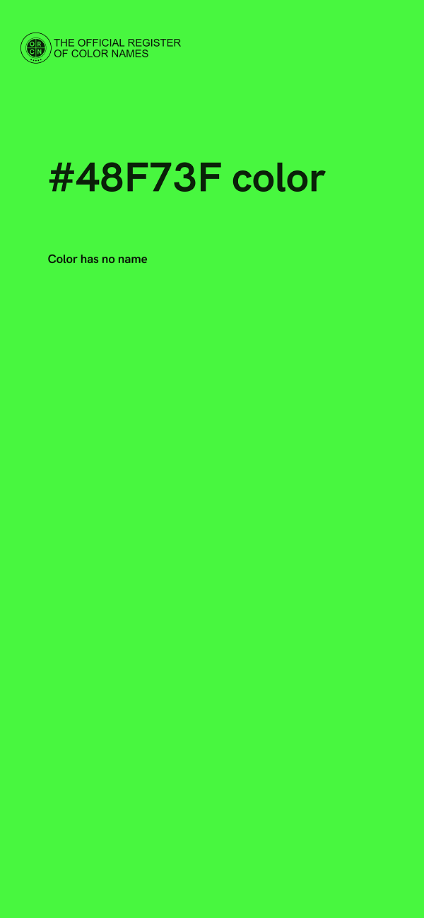 #48F73F color image