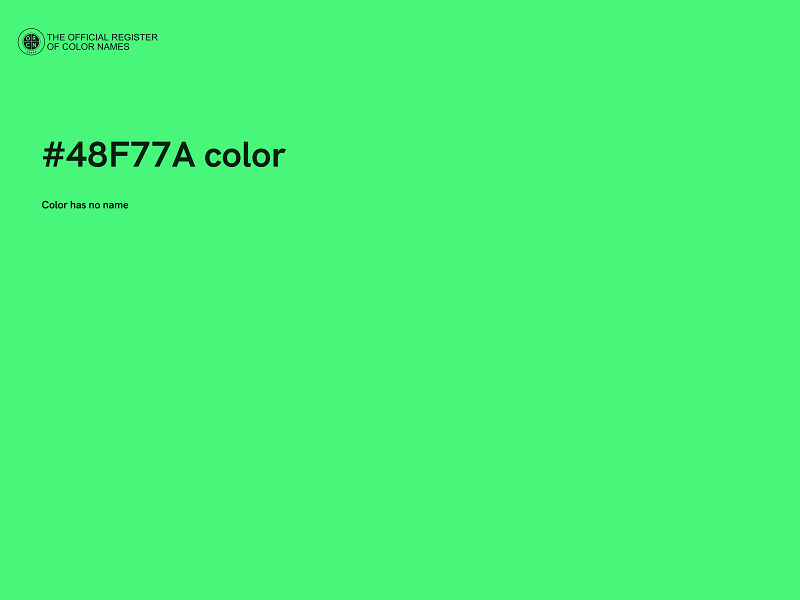 #48F77A color image