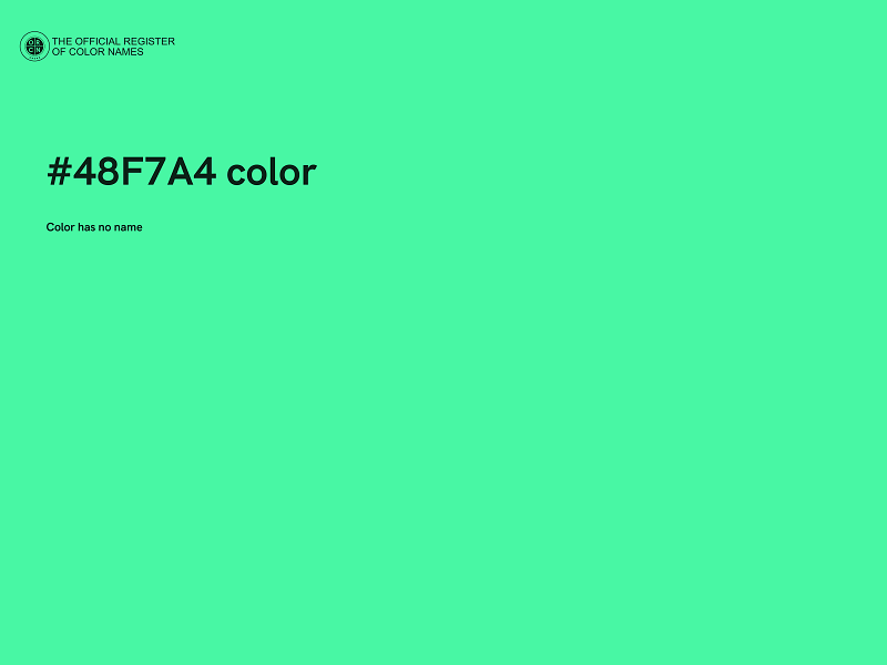 #48F7A4 color image