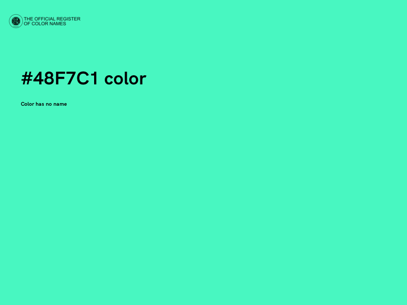 #48F7C1 color image