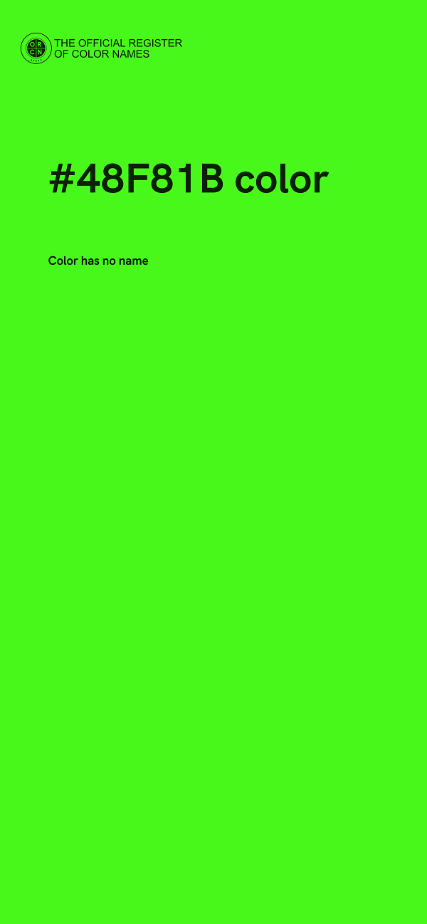 #48F81B color image