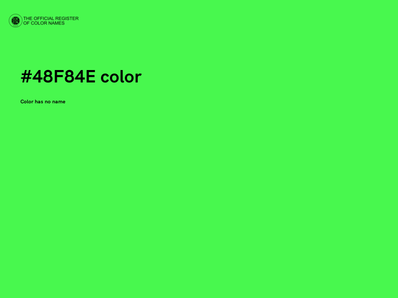 #48F84E color image