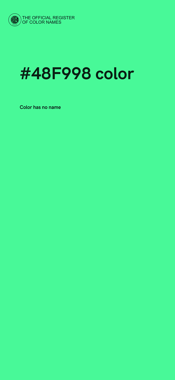 #48F998 color image