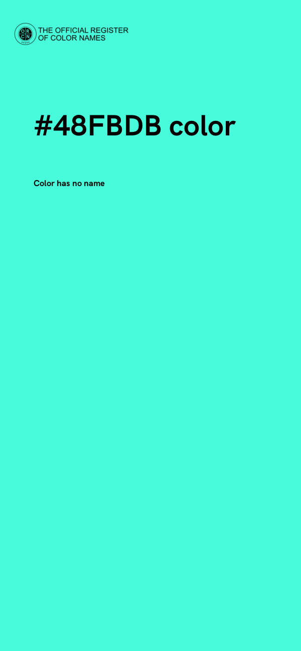 #48FBDB color image