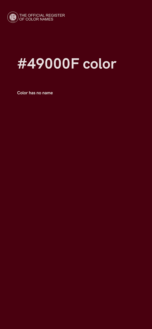 #49000F color image
