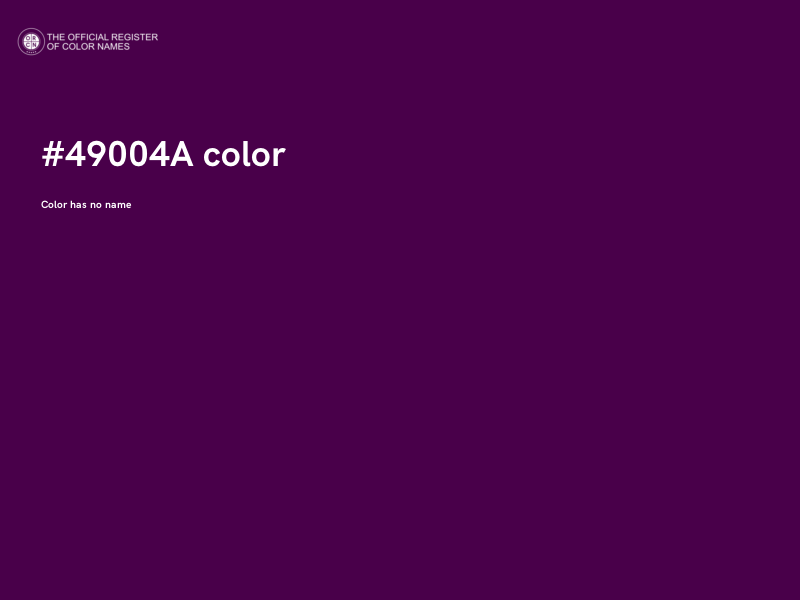 #49004A color image