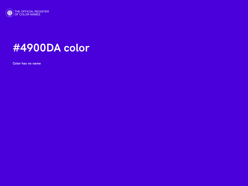 #4900DA color image