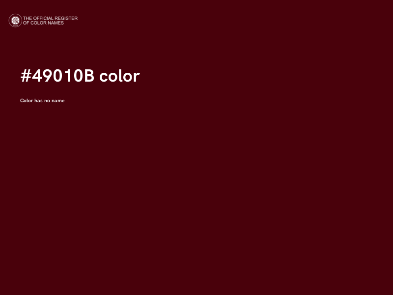 #49010B color image