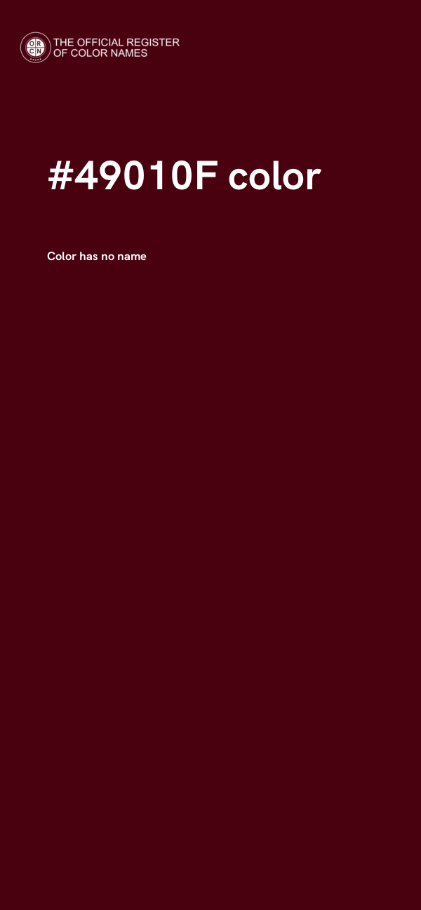 #49010F color image