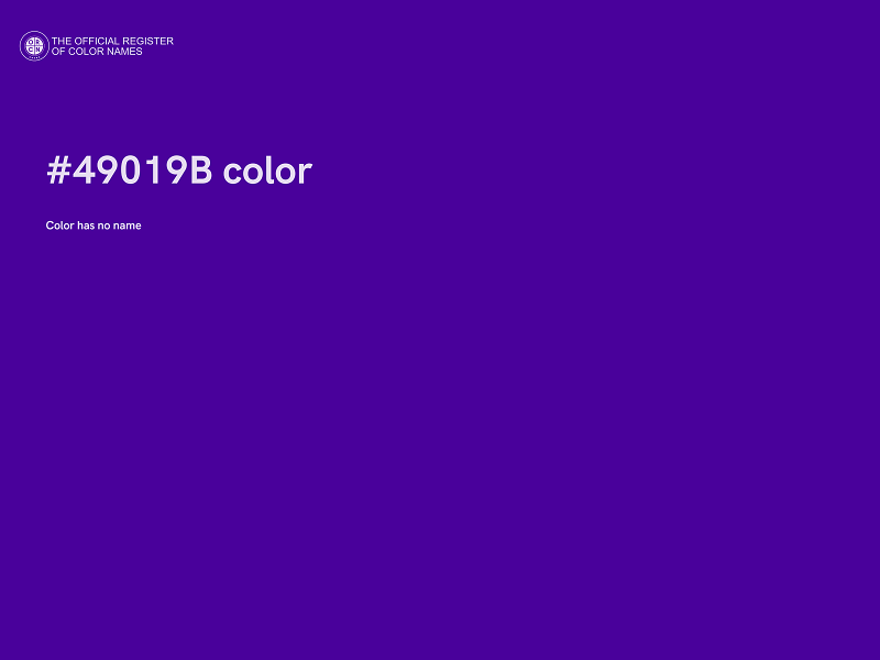 #49019B color image