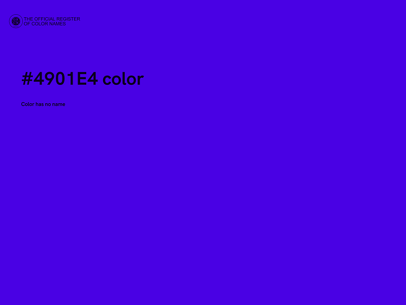 #4901E4 color image