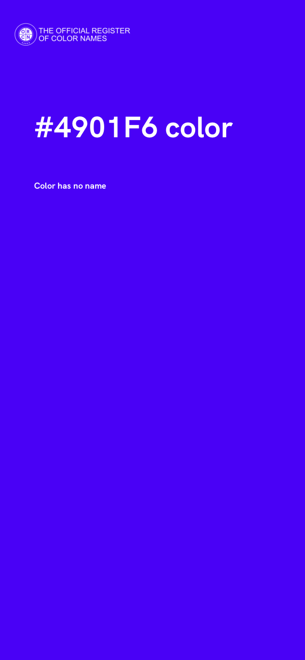 #4901F6 color image