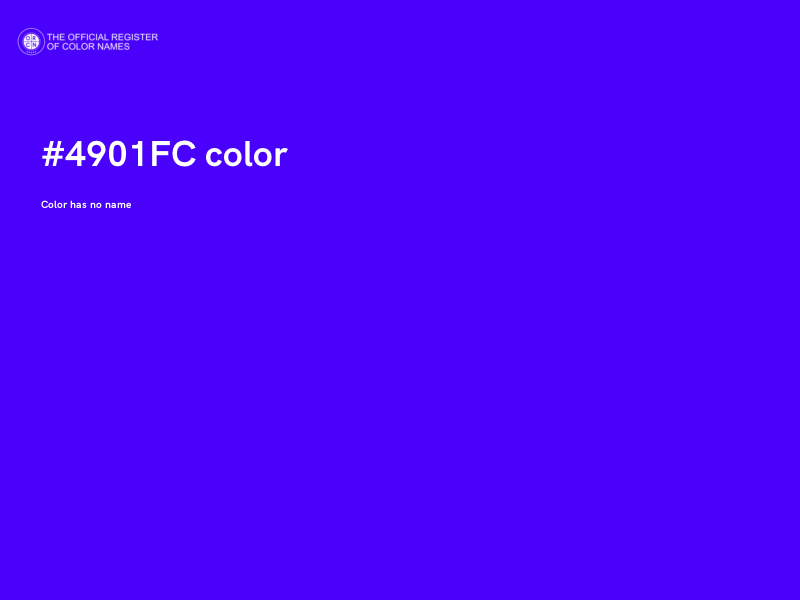 #4901FC color image