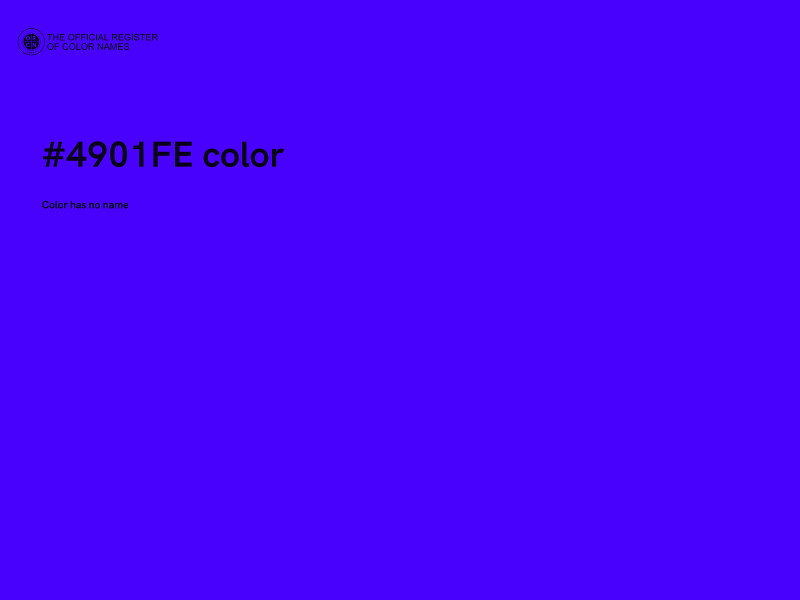 #4901FE color image