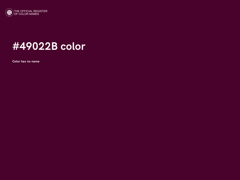 #49022B color image