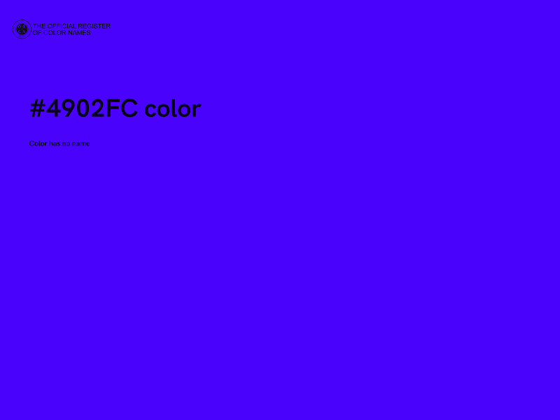 #4902FC color image