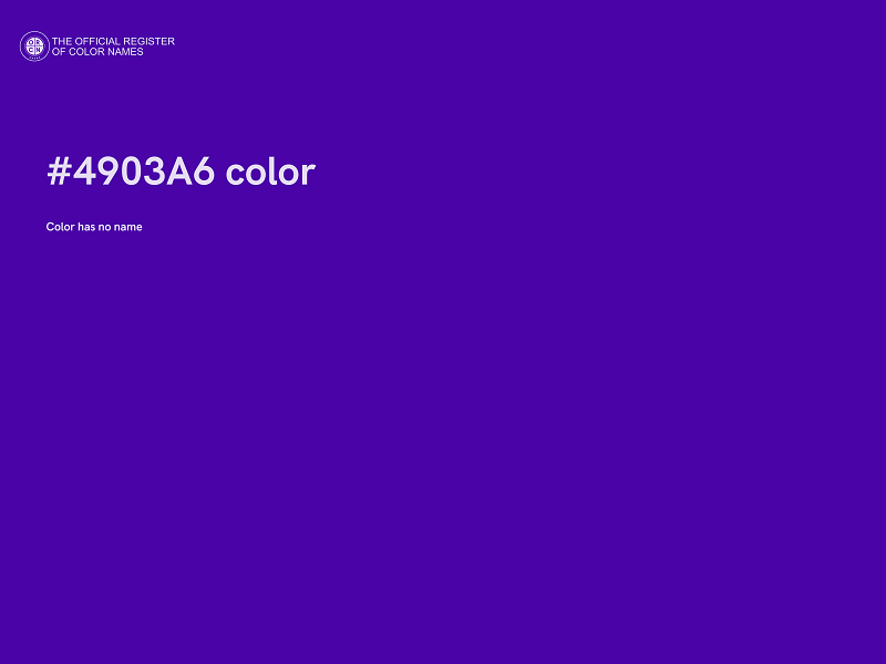 #4903A6 color image